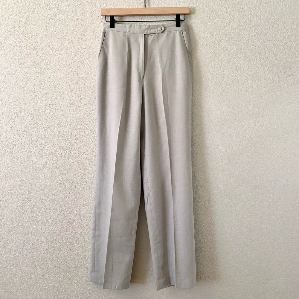 Vintage Gray High-Waisted Trousers